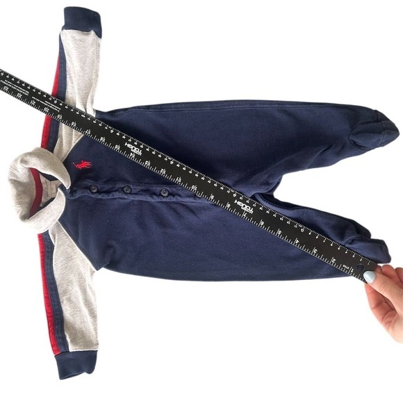 Ralph Lauren Baby Boys Navy Blue Shawl Collar Coverall - Picture 7 of 7